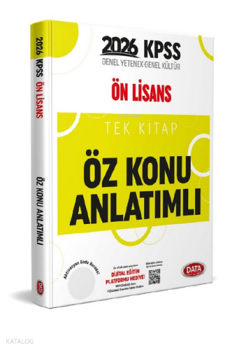 Data Yayınları KPSS Önlisans Tek Kitap Öz Konu Anlatımlı | Kolektif | 