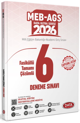 Data Yayınları 2026 AGS Fasiküllü Tamamı Çözümlü 6 Deneme Sınavı | Kol