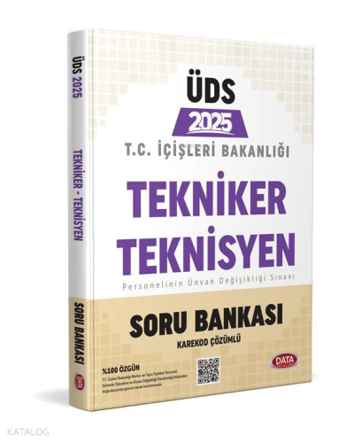 Data Yayınları T.C. İçişleri Bakanlığı Tekniker - Teknisyen ÜDS Soru Bankası