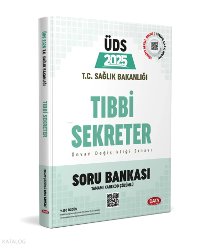 Data Yayınları T.C. Sağlık Bakanlığı ÜDS Tıbbi Sekreter Soru Bankası (