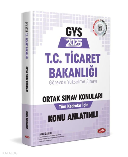 Data Yayınları T.C. Ticaret Bakanlığı GYS Ortak Sınav Konuları Konu An