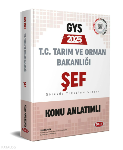 Data Yayınları Tarım ve Orman Bakanlığı Şef GYS Konu Anlatımlı | Kolek