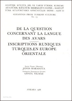 De la Question Concernant la Langue des Avars Inscriptions Runiques Tu