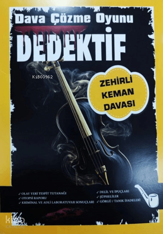 Dedektif Dava Çözme Oyunu - Zehirli Keman Davası | Kolektif | MT Dedek