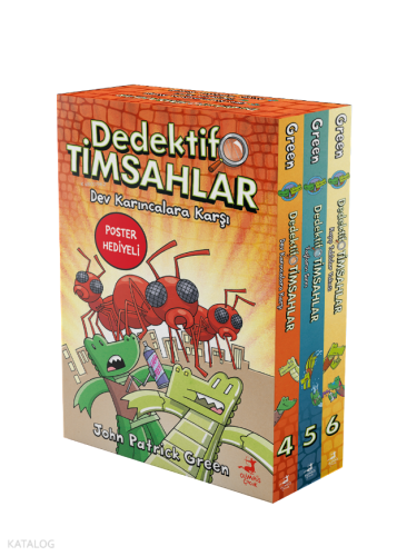 Dedektif Timsahlar 4-5-6 (3 Kitap - Kutulu) | John Patrick Green | Oli