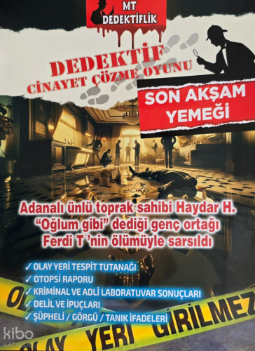 Dedektiflik Cinayet Çözme Oyunu - Son Akşam Yemeği