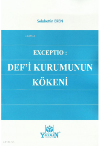 Def'i Kurumun Kökeni