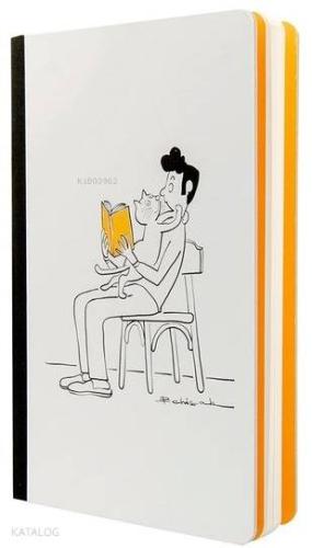 Defter - Adam ve Kedi (Ciltli)