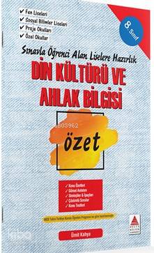 Delta Kültür Yayınları 8. Sınıf LGS Din Kültürü ve Ahlak Bilgisi Özet Liselere Hazırlık Delta Kültür