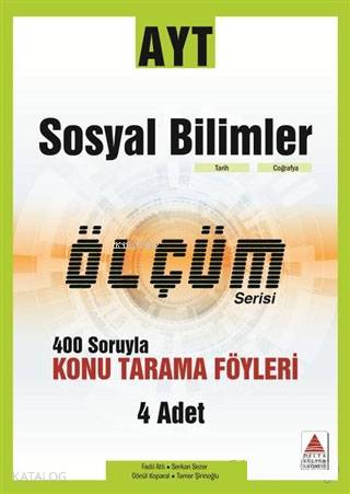 Delta Kültür Yayınları AYT Sosyal Bilimler Ölçüm Serisi Konu Tarama Föyleri Delta Kültür