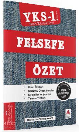 Delta Kültür Yayınları TYT Felsefe Özet Delta Kültür | Mustafa Arif Ha