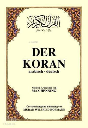 Der Koran; Kur'ân-ı Kerîm ve Almanca Meali (orta boy, karton kapak) | 