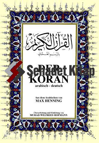 Der Koran; Kur'ân-ı Kerîm ve Almanca Meali (orta boy, şamua kâğıt, ciltli)