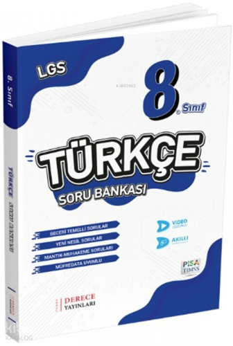 Derece Yayınları Lgs 8. Sınıf Türkçe Soru Bankası