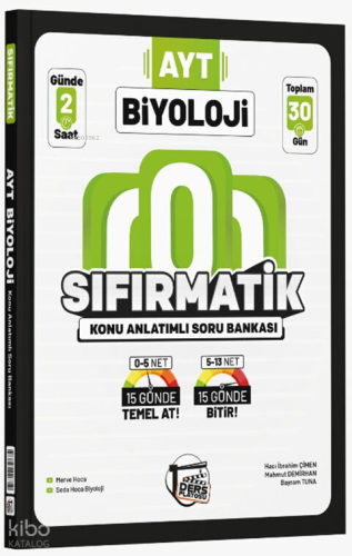 Ders Platosu AYT Biyoloji Sıfırmatik Konu Anlatımlı Soru Bankası