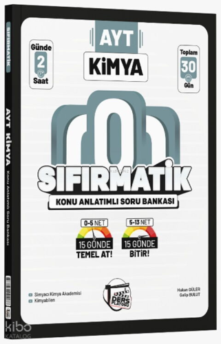 Ders Platosu AYT Kimya Sıfırmatik Konu Anlatımlı Soru Bankası