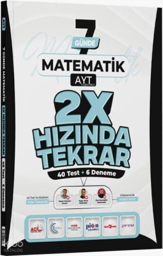 Ders Platosu AYT Matematik 7 Günde 2X Hızında Tekrar Deneme