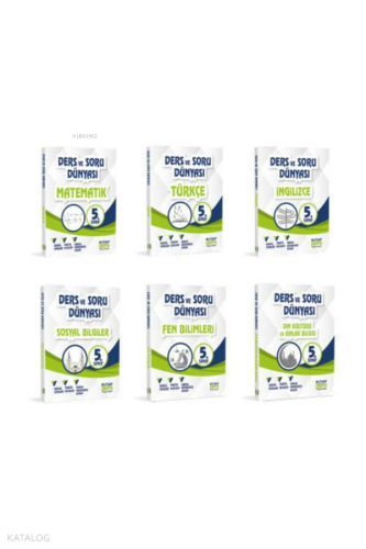 Ders Ve Soru Dünyası Tüm Dersler Seti 5. Sınıf 6 Kitap