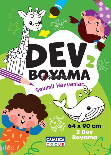 Dev Boyaması  - 2 (Sevimli Hayvanlar)