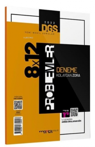 DGS Yeni Nesil 8x12 Tamamı Video Çözümlü Problemler Deneme Marka Yayınları