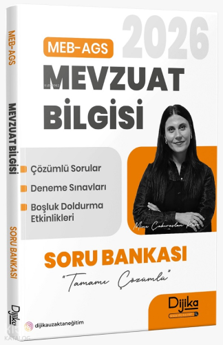 Dijika Yayınları 2026 MEB - AGS Mevzuat Bilgisi Soru Bankası Çözümlü