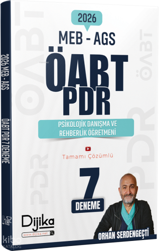 Dijika Yayınları 2026 ÖABT MEB-AGS PDR Psikolojik Danışma ve Rehberlik Öğretmeni 7 Deneme Çözümlü
