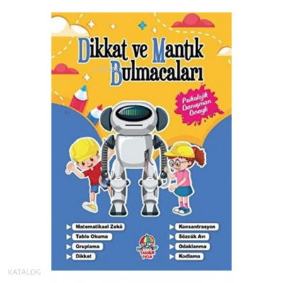 Dikkat ve Mantık Bulmacaları Lacivert Kitap