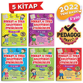 Dikkat Ve Zeka  Geliştirici Etkinlikler Poşetli 5 Kitap