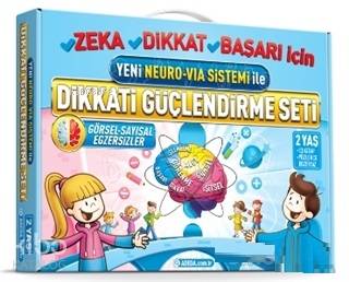 Dikkati Güçlendirme Seti - Yeni Neuro VİA Sistemi ile (2 Yaş) - ön kapak Dikkati Güçlendirme Seti; Görsel - Sayısal Egzersizler