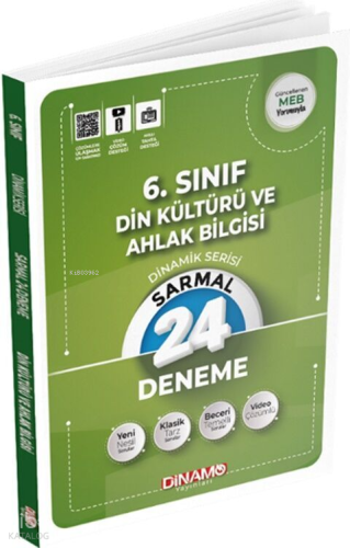 Dinamo Yayınları 6. Sınıf Din Kültürü ve Ahlak Bilgisi Sarmal 24 lü Deneme Dinamik Serisi