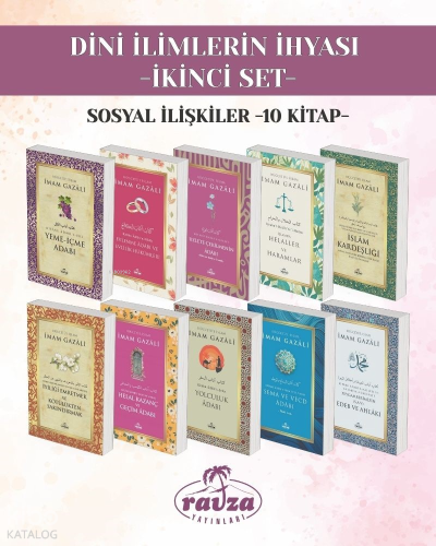 Dini İlimlerin İhyası - İkinci Set;Sosyal İlişkiler (10 kitap) | İmam 