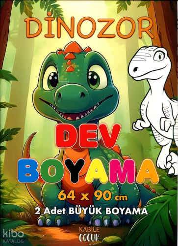 Dinozor Dev Boyama 64 x 90 Cm 2 Adet Dev Boyama Posteri