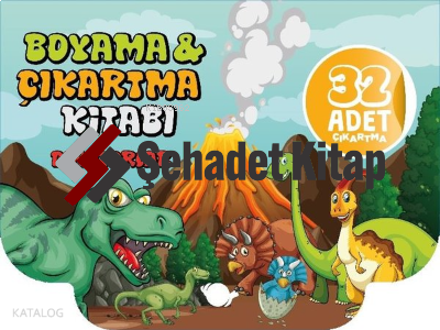 Dinozorlar - Boyama ve Çıkartma Kitabı - Boyama ve Çıkartma Kitabı