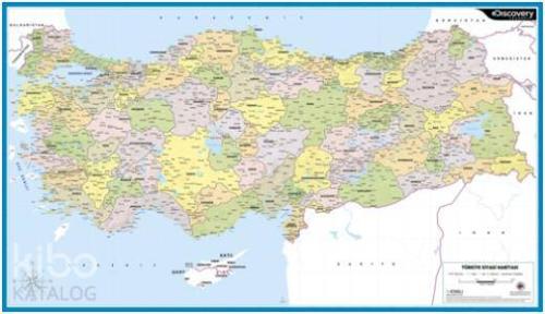 Discovery Channel Duvar Haritaları; Türkiye Siyasi