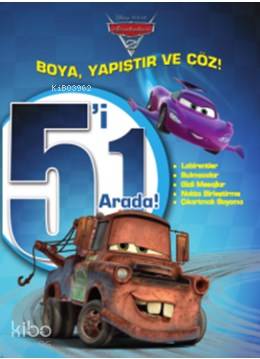 Disney Arabalar 5'i 1 Arada - Boya Yapıştır Çöz