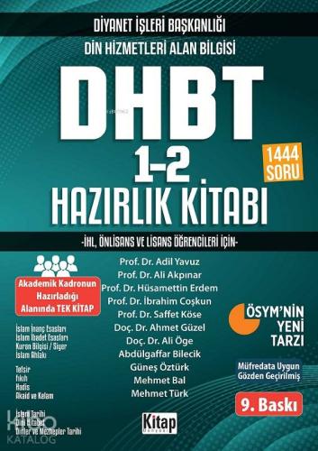 Diyanet İşleri Başkanlığı Din Hizmetleri Alan Bilgisi Dhbt 1-2 Hazırlık Kitabı 2024