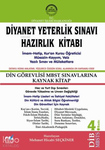 Diyanet Yeterlik Sınavı Hazırlık Kitabı MBSTS