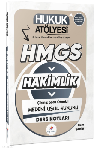 Dizgi Kitap 2026 Hukuk Atölyesi Hakimlik HMGS Hukuk Mesleklerine Giriş