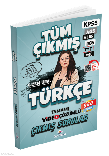 Dizgi Kitap 2026 KPSS MEB-AGS ALES DGS TYT MSÜ Türkçe Çıkmış Sorular