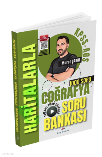 Dizgi Kitap 2026 KPSS MEB AGS Haritalarla Coğrafya Tamamı Video Çözümlü Soru Bankası