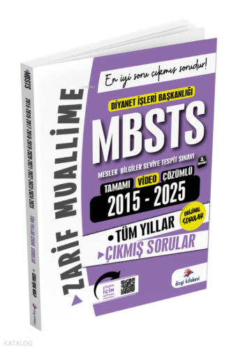 Dizgi Kitap 2026 MBSTS Çıkmış Sorular 2015-2025 Tüm Yıllar Çözümlü