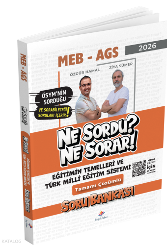 Dizgi Kitap 2026 MEB AGS Eğitimin Temelleri ve Türk Milli Eğitim Sistemi Ne Sordu Ne Sorar Tamamı Video Çözümlü Soru Bankası
