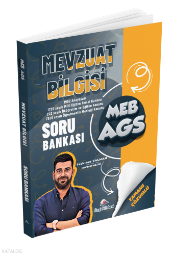 Dizgi Kitap 2026 MEB-AGS Mevzuat Bilgisi Soru Bankası Çözümlü