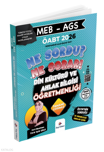 Dizgi Kitap 2026 MEB AGS ÖABT Ne Sordu Ne Sorar Din Kültürü ve Ahlak B