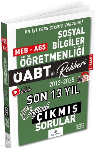 Dizgi Kitap 2026 MEB-AGS ÖABT Sosyal Bilgiler ÖABT'nin Rehberi Konular