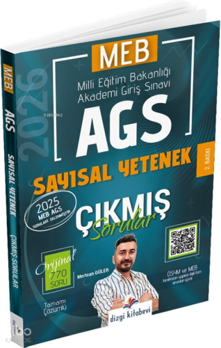 Dizgi Kitap 2026 MEB-AGS Sayısal Yetenek Çıkmış Sorular Çözümlü | Kole