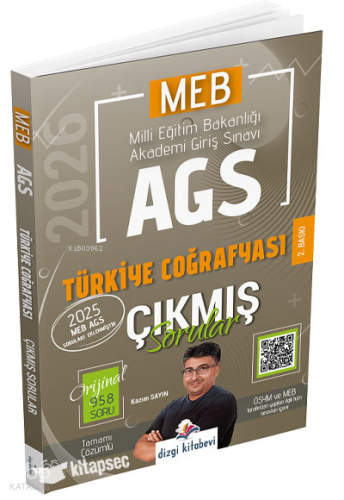 Dizgi Kitap 2026 MEB-AGS Türkiye Coğrafyası Çıkmış Sorular Çözümlü | K