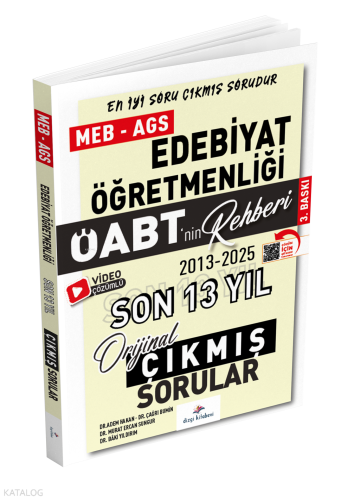 Dizgi Kitap 2026 ÖABT MEB-AGS nin Rehberi Türk Dili ve Edebiyatı Öğretmenliği Çıkmış Sorular Son 13 Yıl Çözümlü