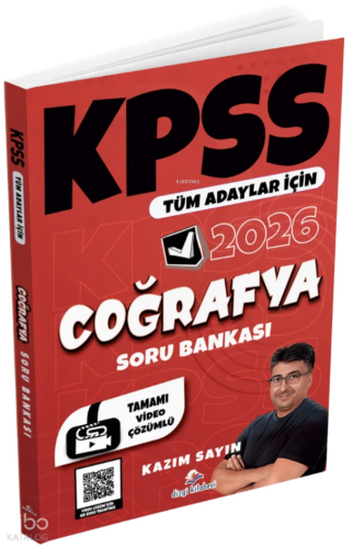 Dizgi Kitap 2026 Tüm Adaylar İçin KPSS Coğrafya Tamamı Video Çözümlü S