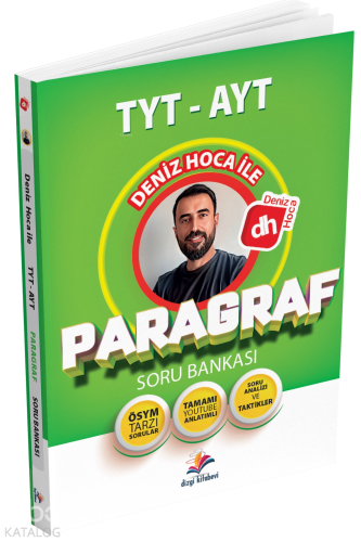 Dizgi Kitap Deniz Hoca TYT AYT Paragraf Soru Bankası | Deniz Bozkurt |